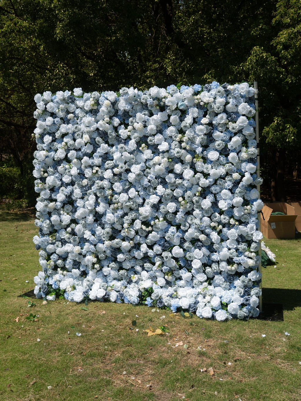 Elarielle | 4D Event-Ready Artificial Floral Wall Backdrop, Roll-Up Fabric | Shipping Included