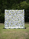 Novellea | 4D Event-Ready Artificial Floral Wall Backdrop, Roll-Up Fabric | Shipping Included