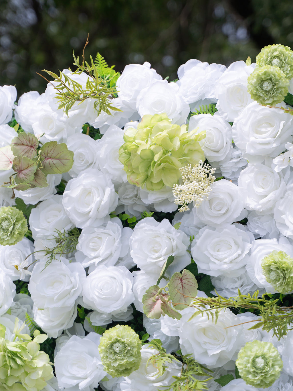 Novellea | 4D Event-Ready Artificial Floral Wall Backdrop, Roll-Up Fabric | Shipping Included