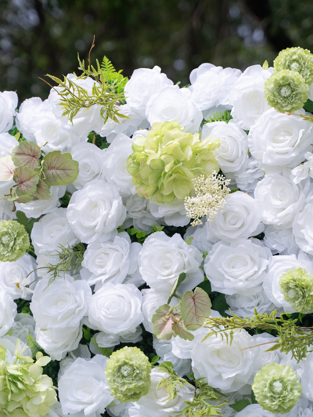 Novellea | 4D Event-Ready Artificial Floral Wall Backdrop, Roll-Up Fabric | Shipping Included