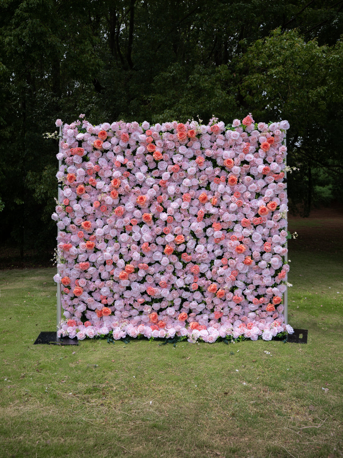 Marivelle | 4D Event-Ready Artificial Floral Wall Backdrop, Roll-Up Fabric | Shipping Included