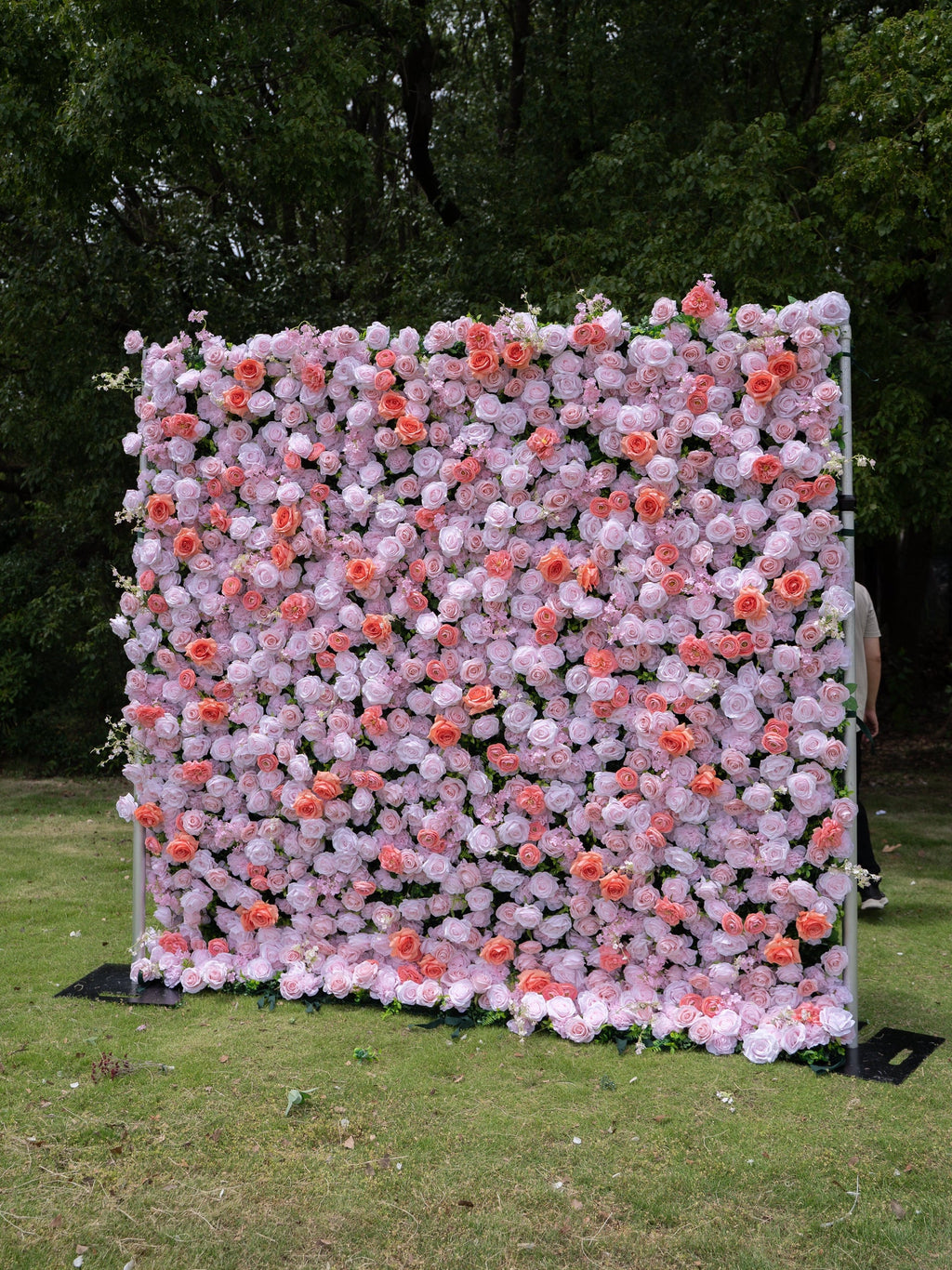 Marivelle | 4D Event-Ready Artificial Floral Wall Backdrop, Roll-Up Fabric | Shipping Included
