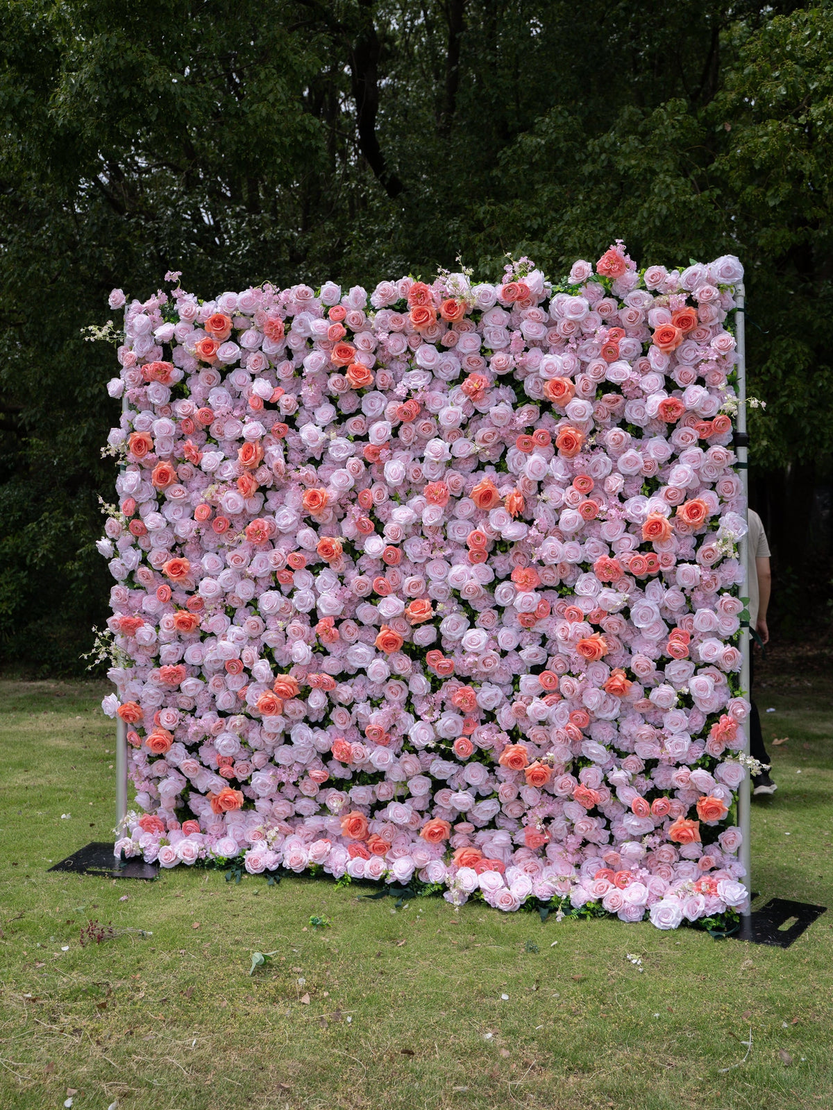 Marivelle | 4D Event-Ready Artificial Floral Wall Backdrop, Roll-Up Fabric | Shipping Included