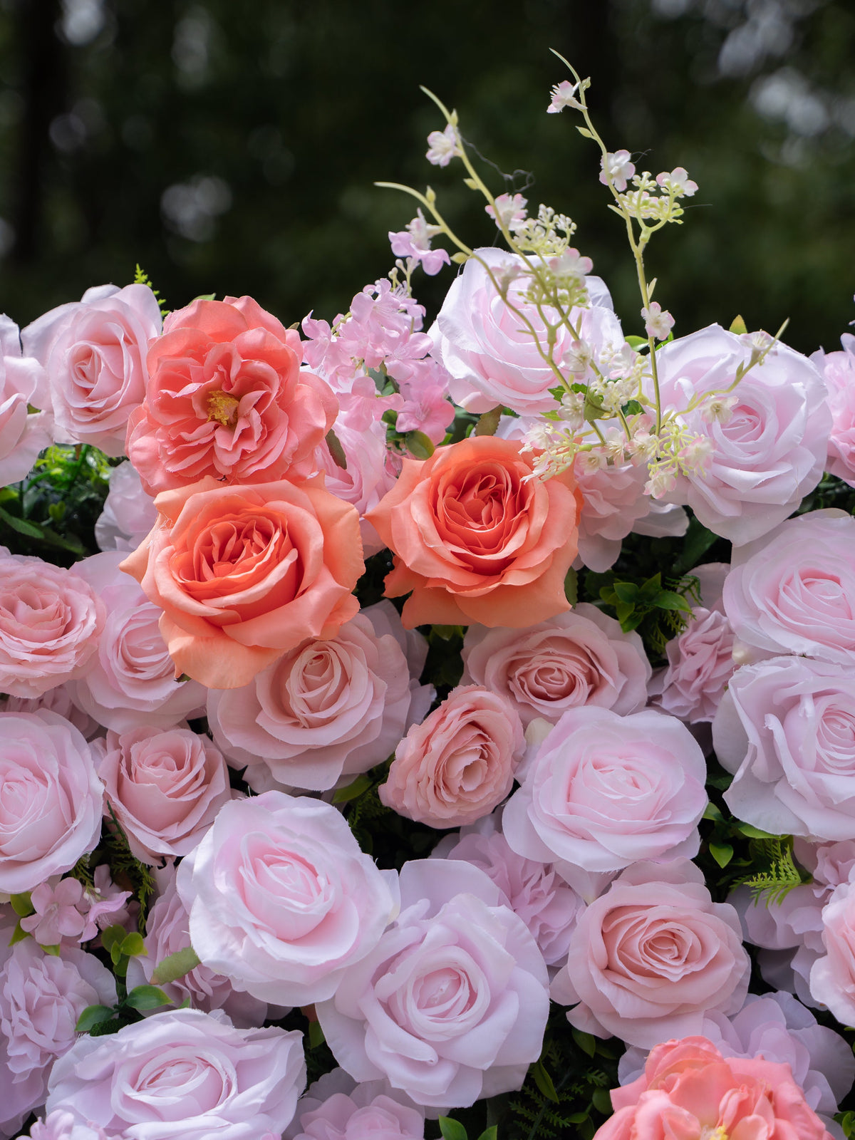 Marivelle | 4D Event-Ready Artificial Floral Wall Backdrop, Roll-Up Fabric | Shipping Included