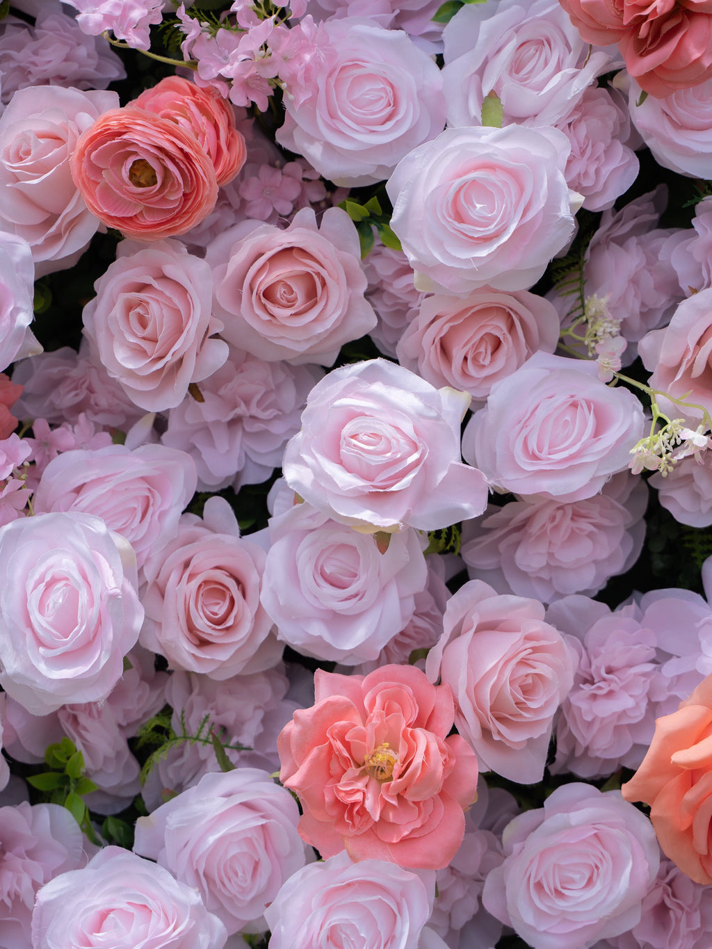 Marivelle | 4D Event-Ready Artificial Floral Wall Backdrop, Roll-Up Fabric | Shipping Included