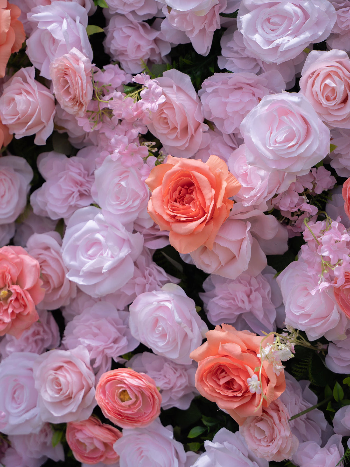 Marivelle | 4D Event-Ready Artificial Floral Wall Backdrop, Roll-Up Fabric | Shipping Included