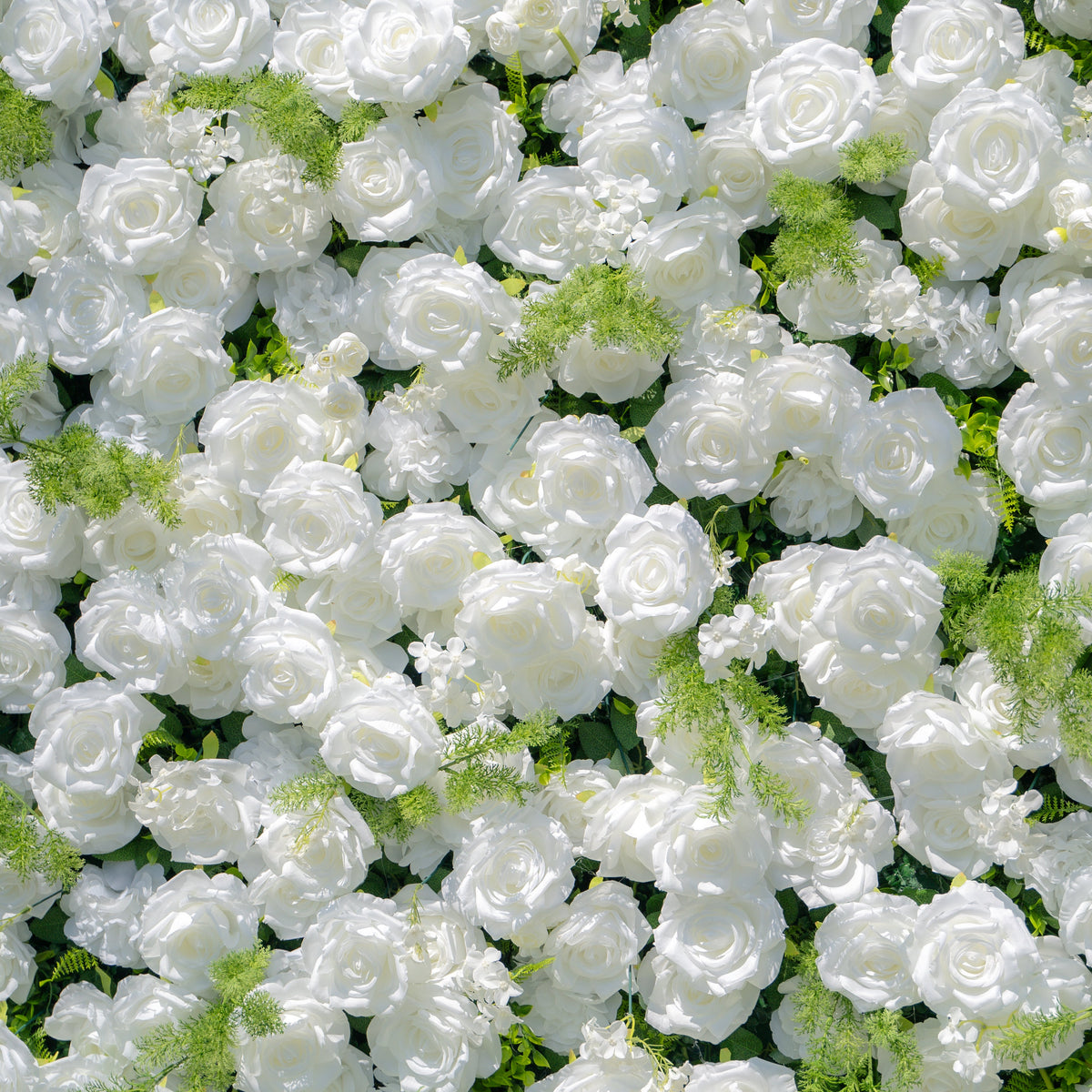 Forest - White Green Popular | 5D Fabric Roll Up Flower Wall for Wedding Party Backdrop | Shipping Included