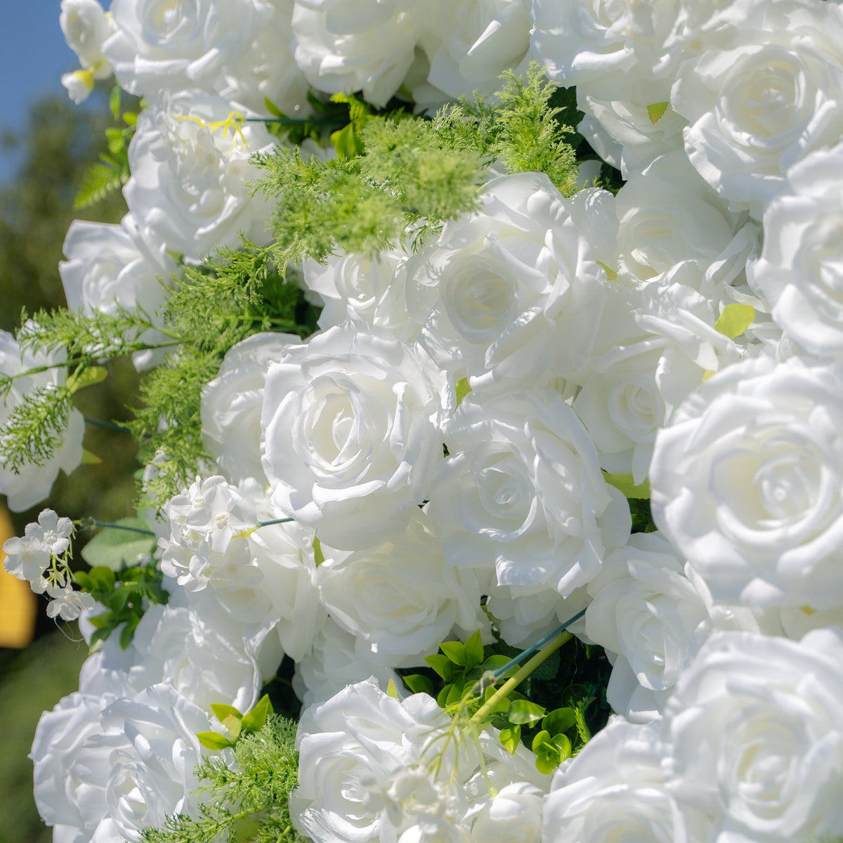 Forest - White Green Popular | 5D Fabric Roll Up Flower Wall for Wedding Party Backdrop | Shipping Included