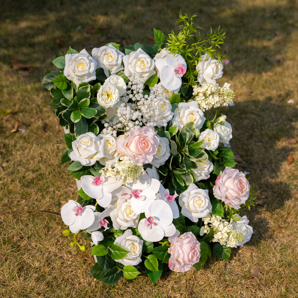 Nicolas | 5D Event-Ready Artificial Floral Wall Backdrop, Roll-Up Fabric | Shipping Included