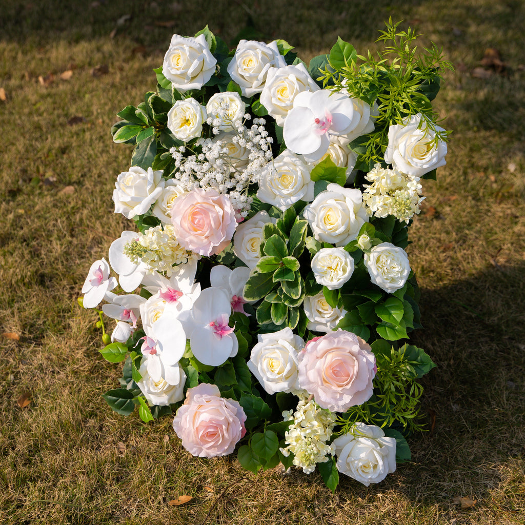 Nicolas | 5D Event-Ready Artificial Floral Wall Backdrop, Roll-Up Fabric | Shipping Included