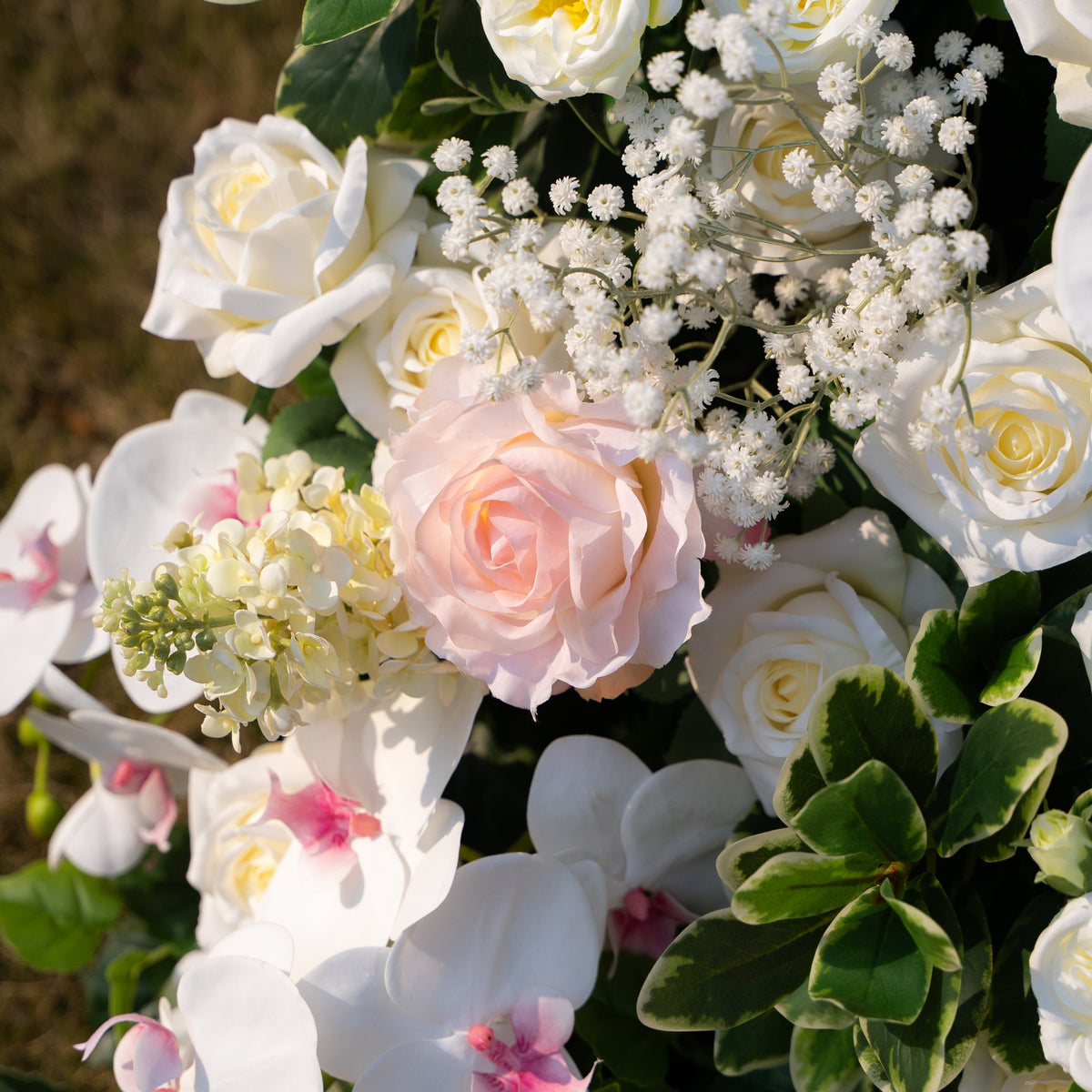 Nicolas | 5D Event-Ready Artificial Floral Wall Backdrop, Roll-Up Fabric | Shipping Included