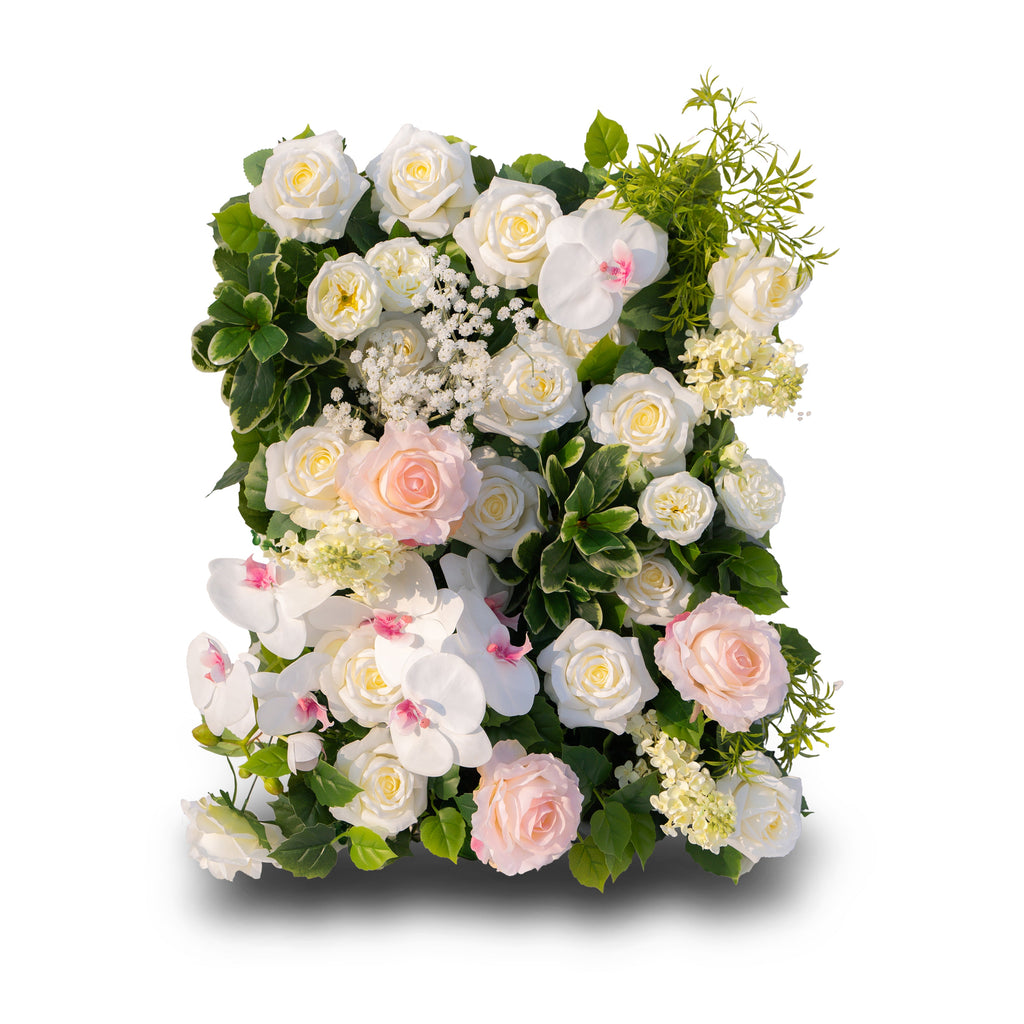 Nicolas | 5D Event-Ready Artificial Floral Wall Backdrop, Roll-Up Fabric | Shipping Included