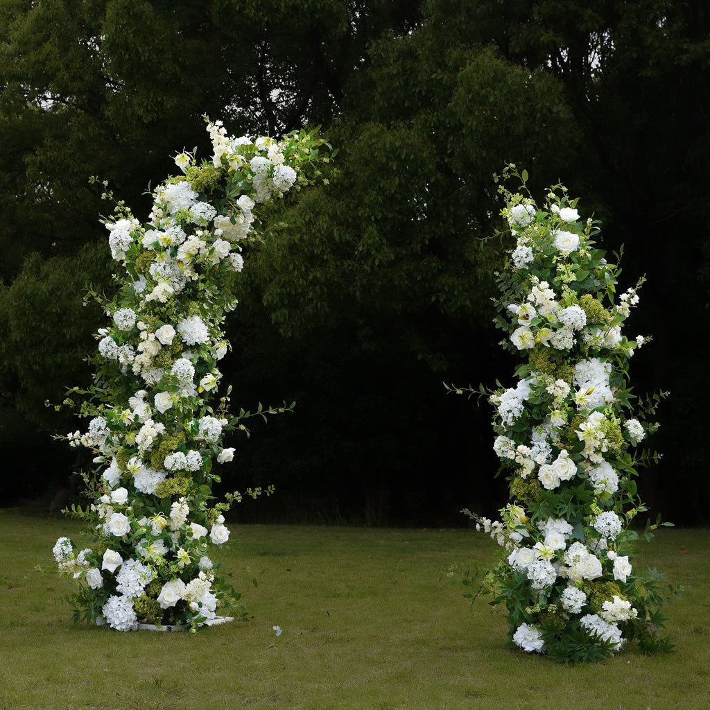 W034:2023 New Wedding Party Background Floral Arch Decoration Including Frame Rose Morning