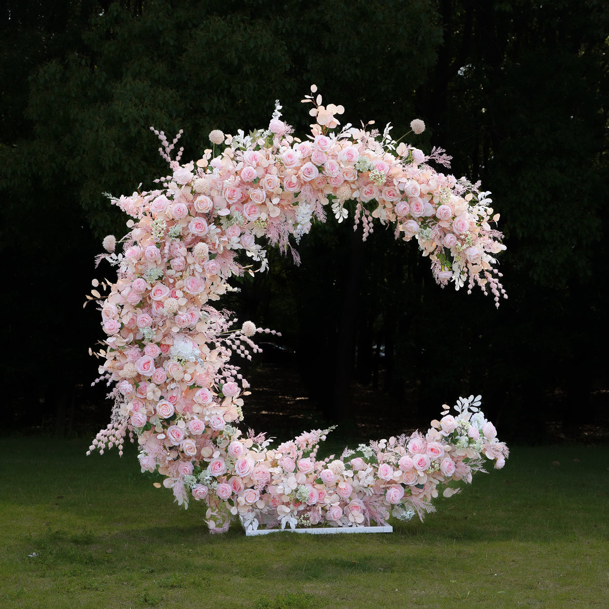 Keira:2023 New Wedding Party Background Floral Arch Decoration Including Frame Rose Morning