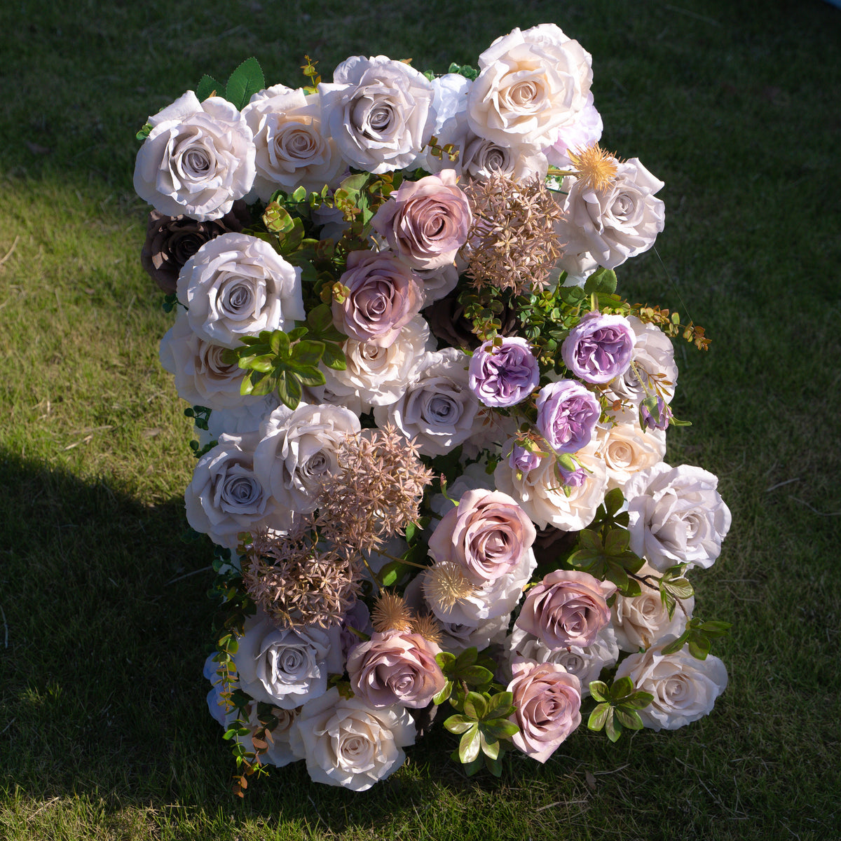 Amar | 5D Event-Ready Artificial Floral Wall Backdrop, Roll-Up Fabric | Shipping Included