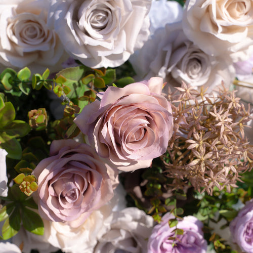 Amar | 5D Event-Ready Artificial Floral Wall Backdrop, Roll-Up Fabric | Shipping Included
