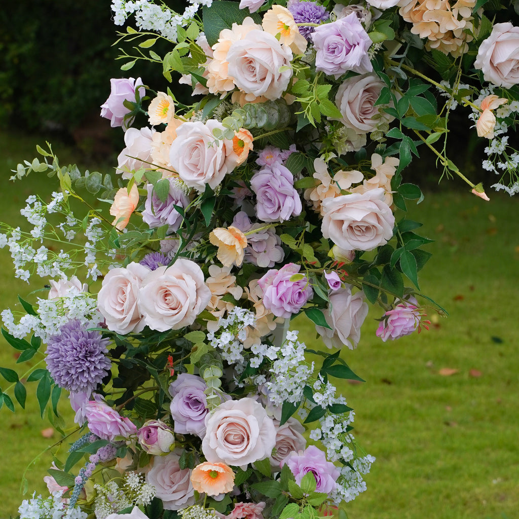 Tee:2023 New Wedding Background Floral Arch Including Frame -R967 Rose Morning