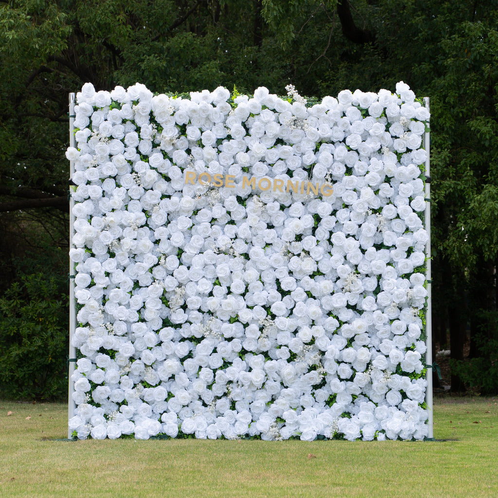 Ava | 3D Event-Ready Artificial Floral Wall Backdrop, Roll-Up Fabric | Shipping Included
