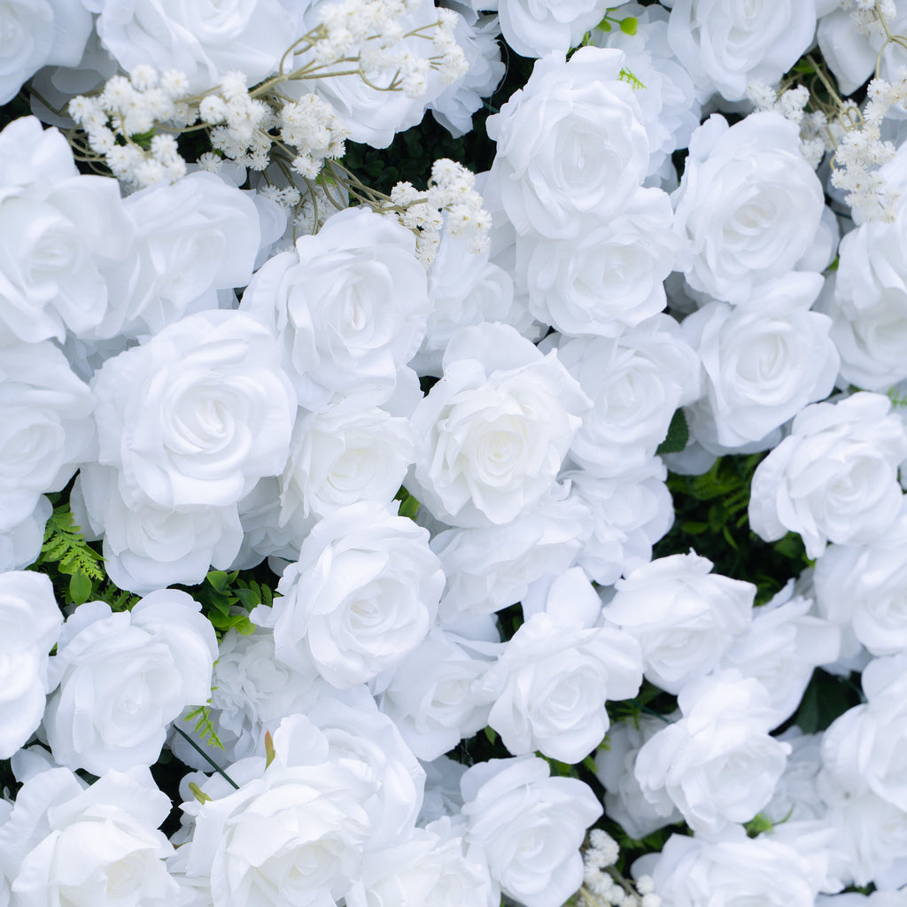 Ava | 3D Event-Ready Artificial Floral Wall Backdrop, Roll-Up Fabric | Shipping Included