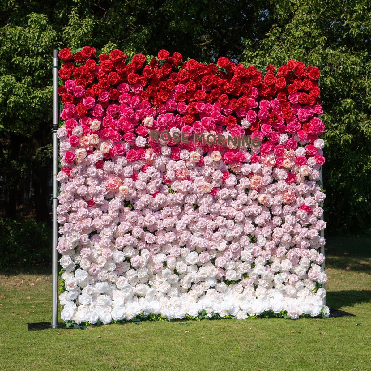 Buuz | 3D Event-Ready Artificial Floral Wall Backdrop, Roll-Up Fabric | Shipping Included