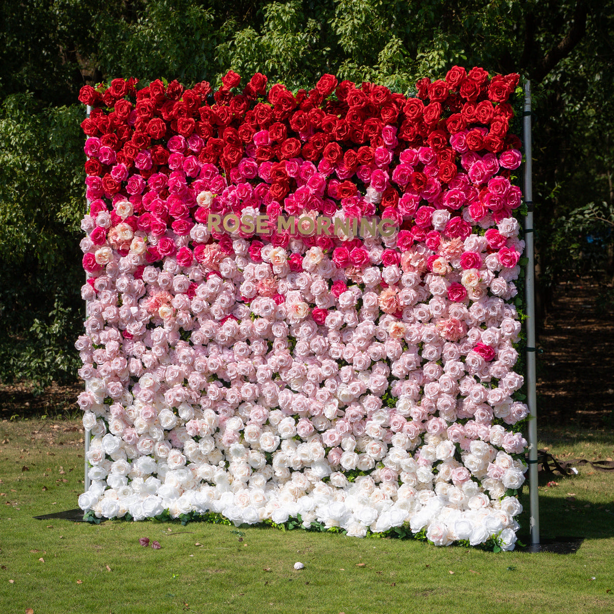Buuz | 3D Event-Ready Artificial Floral Wall Backdrop, Roll-Up Fabric | Shipping Included