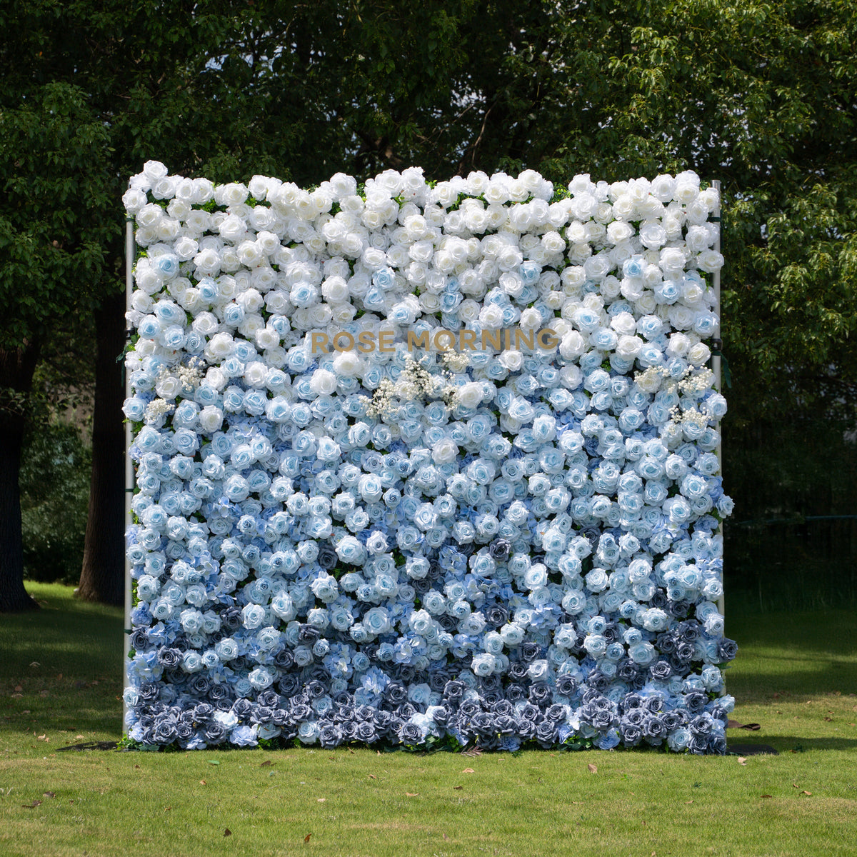 Cool | Event-Ready Artificial Floral Wall Backdrop, Roll-Up Fabric | Shipping Included