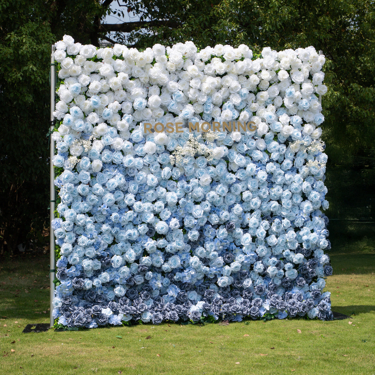 Cool | Event-Ready Artificial Floral Wall Backdrop, Roll-Up Fabric | Shipping Included