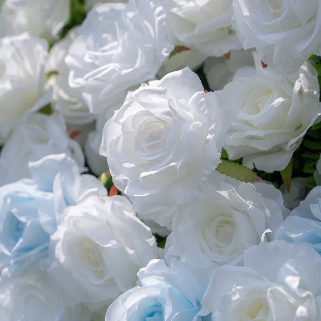 Cool | Event-Ready Artificial Floral Wall Backdrop, Roll-Up Fabric | Shipping Included