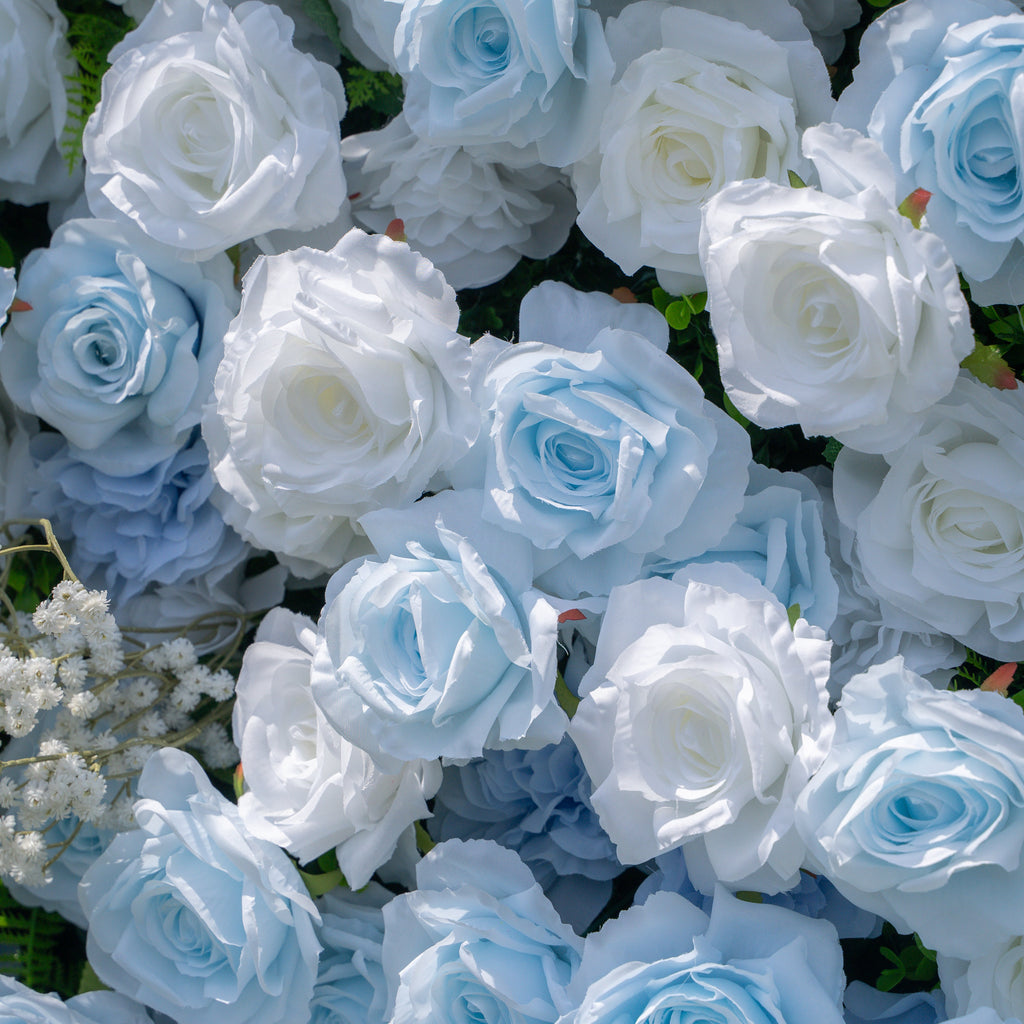 Cool | Event-Ready Artificial Floral Wall Backdrop, Roll-Up Fabric | Shipping Included