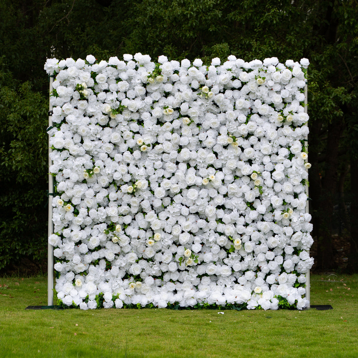 Linen | 3D Event-Ready Artificial Floral Wall Backdrop, Roll-Up Fabric (In US Stock5-7 Days Delivered) | Shipping Included