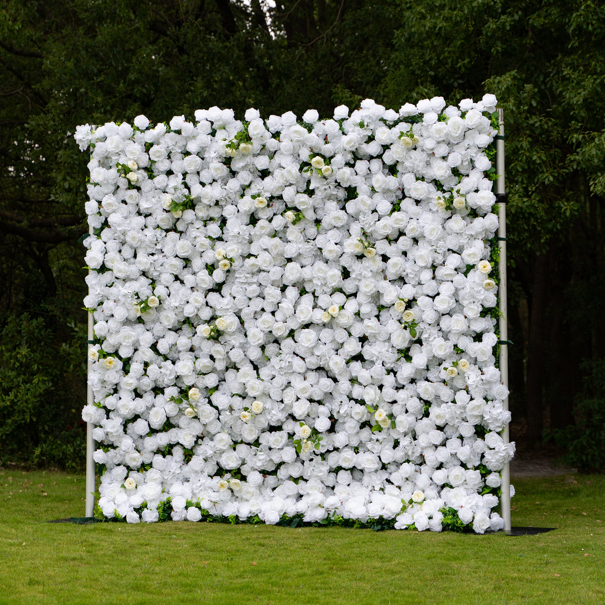 Linen | 3D Event-Ready Artificial Floral Wall Backdrop, Roll-Up Fabric (In US Stock5-7 Days Delivered) | Shipping Included