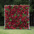 Rouge | 3D Event-Ready Artificial Floral Wall Backdrop, Roll-Up Fabric (In US Stock5-7 Days Delivered) | Shipping Included