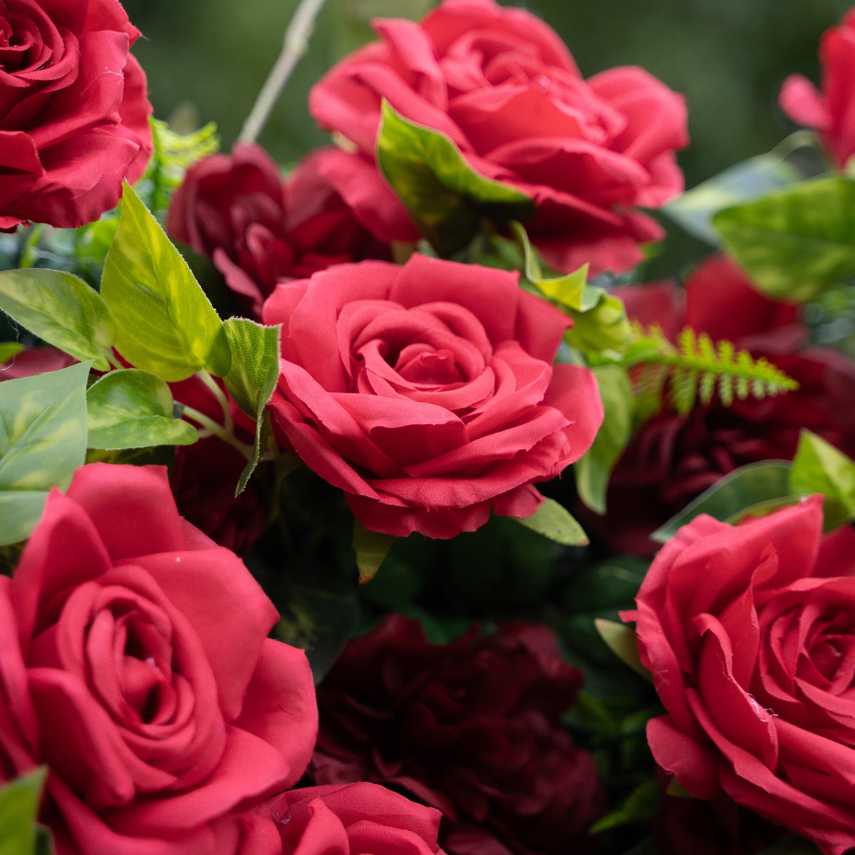 Rouge | 3D Event-Ready Artificial Floral Wall Backdrop, Roll-Up Fabric (In US Stock5-7 Days Delivered) | Shipping Included