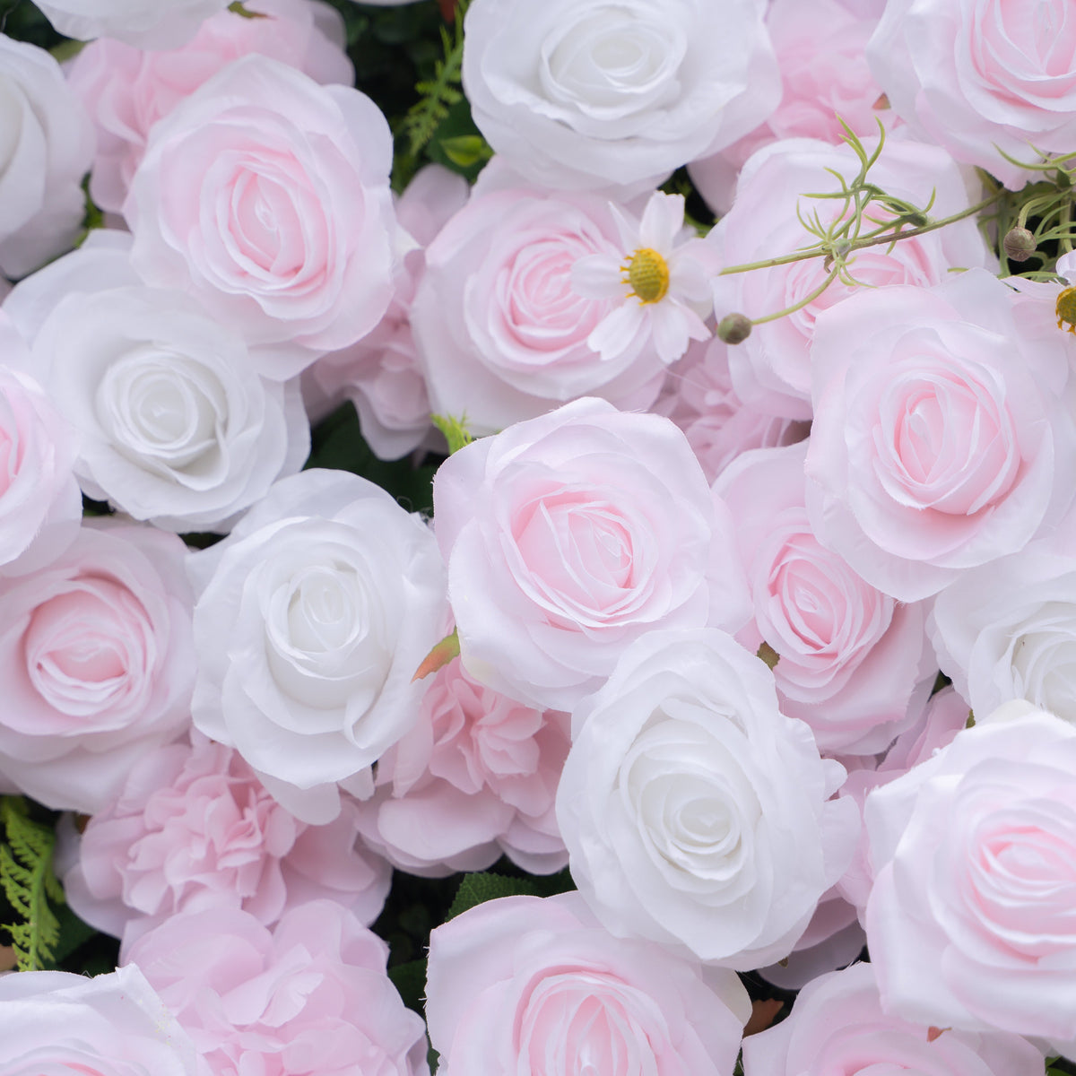 Whitepink | 3D Layered Flower Wall - Luxury Silk Rolling Backdrop (In US Stock 5-7 Days Delivered) | Shipping Included