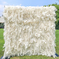 Dream | 5D White Event-Ready Artificial Floral Wall Backdrop, Roll-Up Fabric | Shipping Included