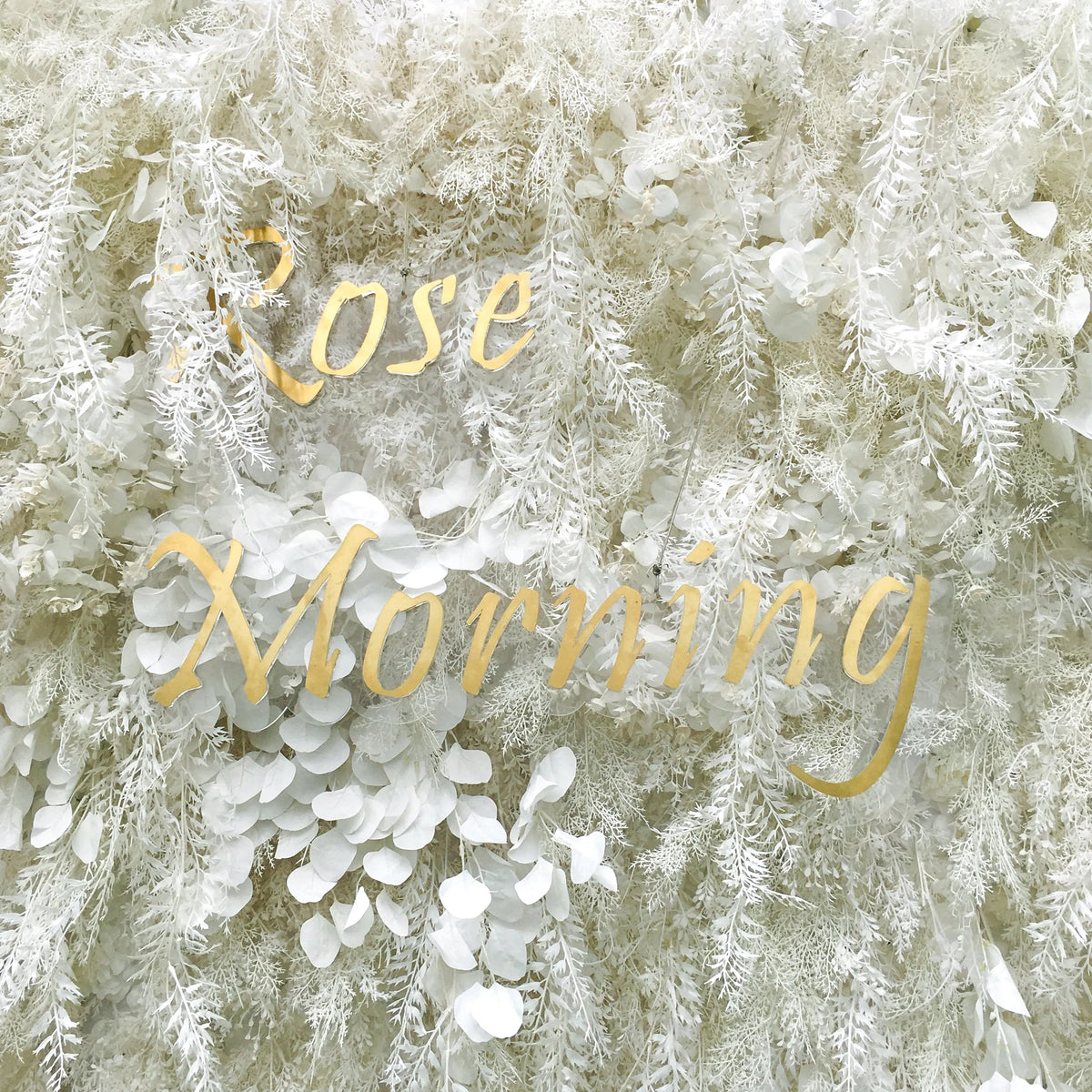 Dream | 5D White Event-Ready Artificial Floral Wall Backdrop, Roll-Up Fabric | Shipping Included
