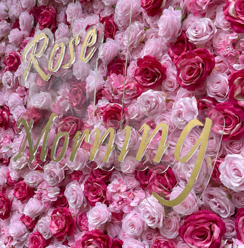 Dress | 5D Event-Ready Artificial Floral Wall Backdrop, Roll-Up Fabric | Shipping Included