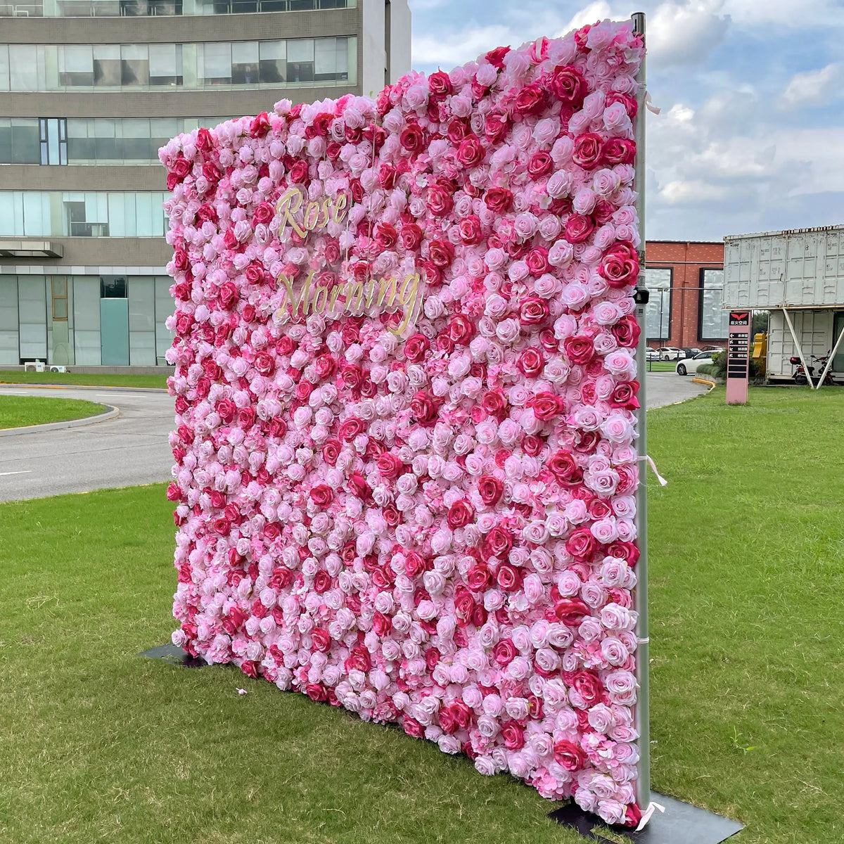 Dress | 5D Event-Ready Artificial Floral Wall Backdrop, Roll-Up Fabric | Shipping Included
