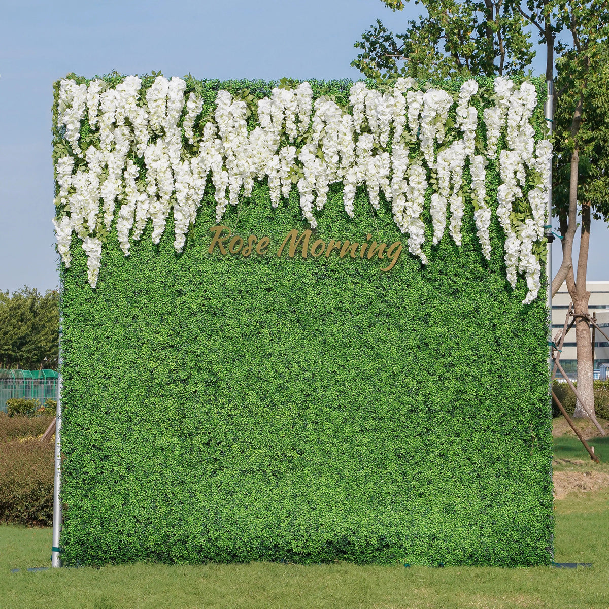 Eling | 2D Event-Ready Artificial Floral Wall Backdrop, Roll-Up Fabric | Shipping Included