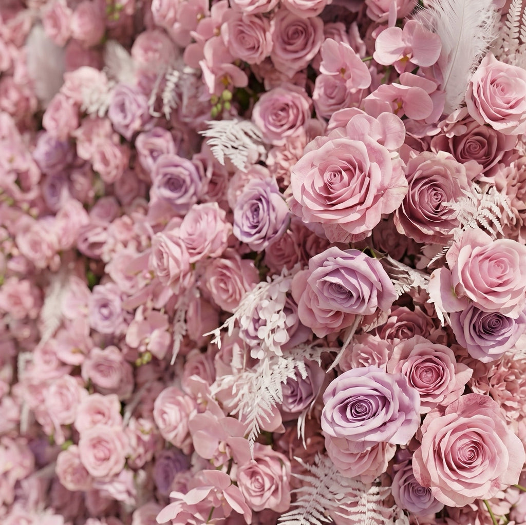 Emberiva | Luxury 5D Pink Silk Event-Ready Floral Wall Backdrop for Elegant Minimalist Weddings | Shipping Included