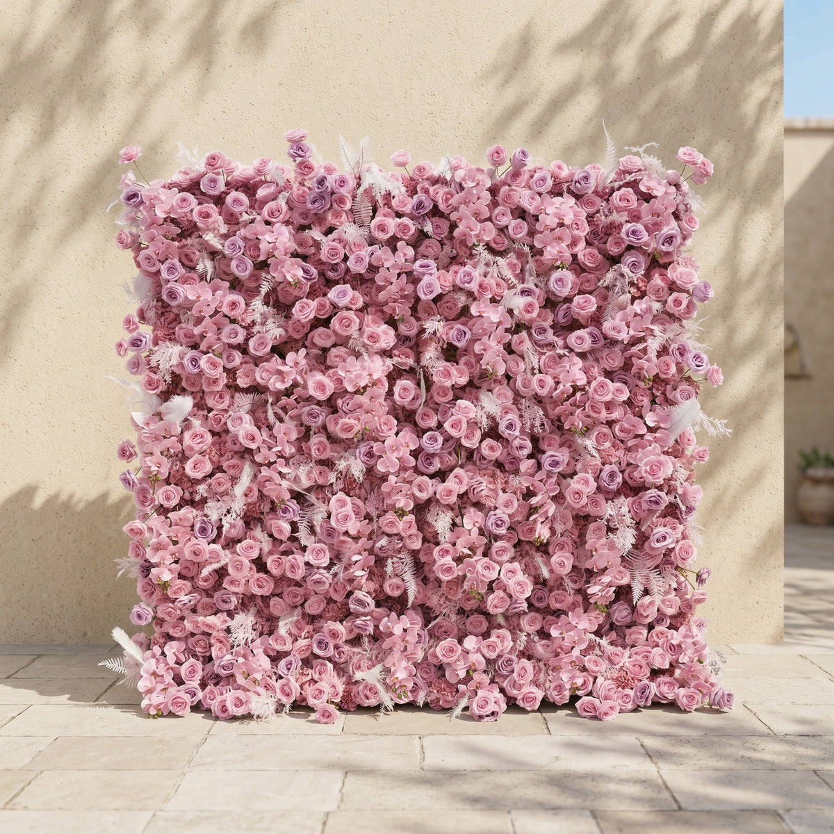 Emberiva | Luxury 5D Pink Silk Event-Ready Floral Wall Backdrop for Elegant Minimalist Weddings | Shipping Included