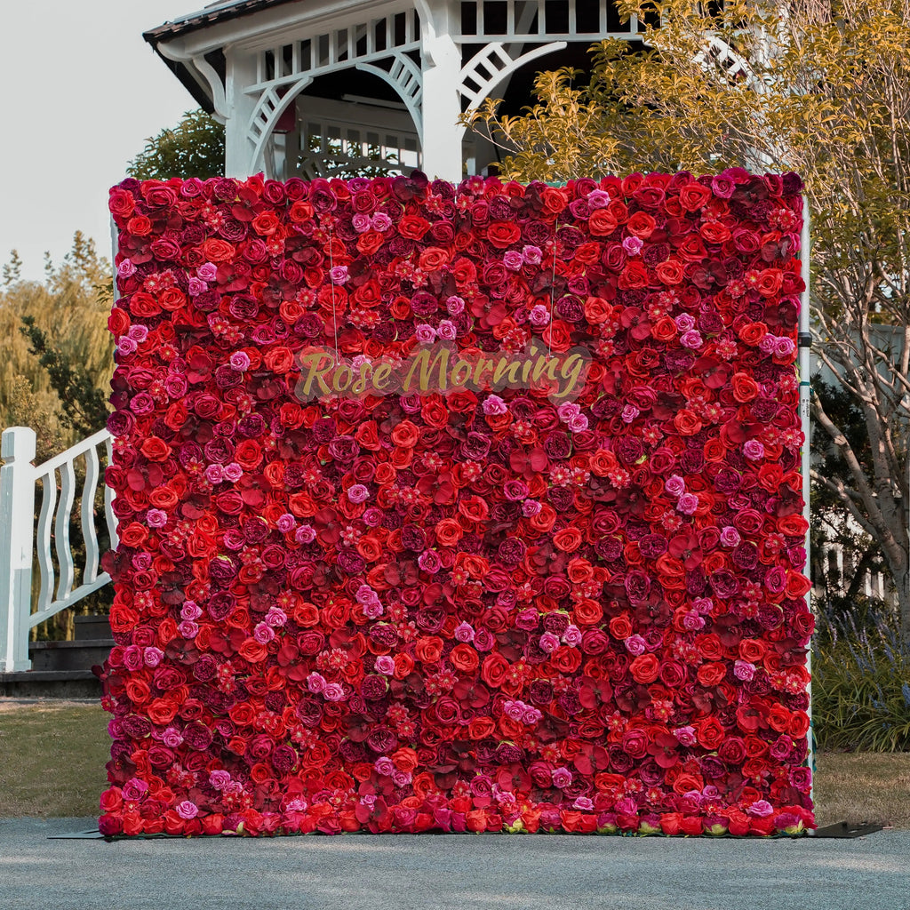 Esther | 5D Event-Ready Artificial Floral Wall Backdrop, Roll-Up Fabric | Shipping Included