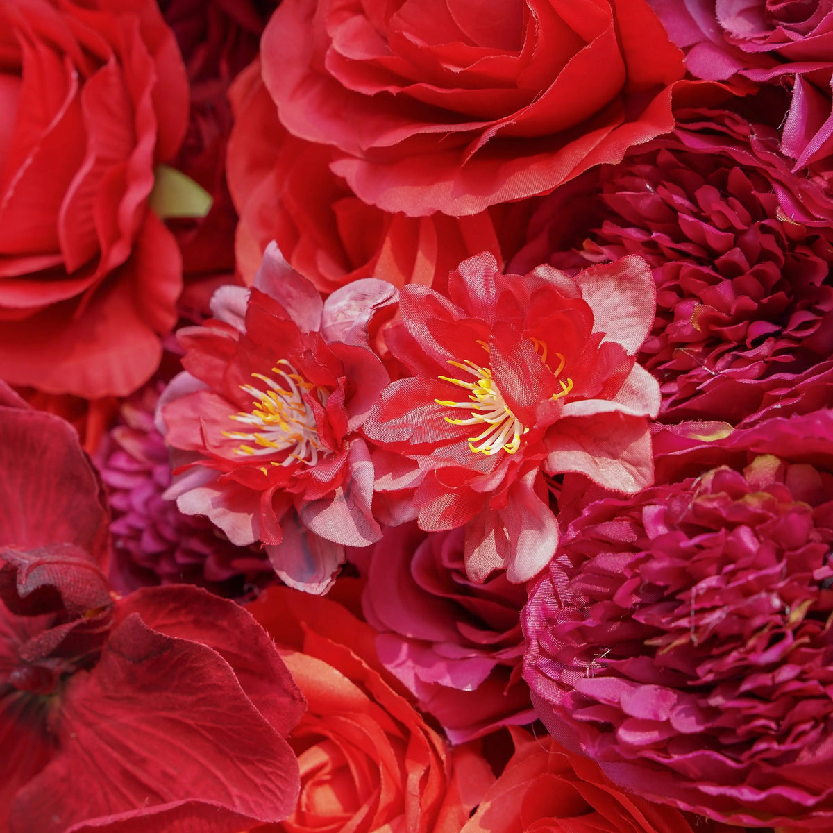 Esther | 5D Event-Ready Artificial Floral Wall Backdrop, Roll-Up Fabric | Shipping Included