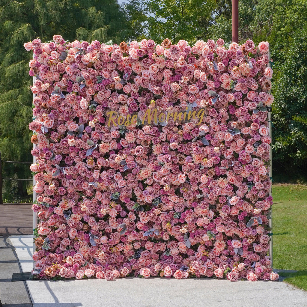 Eva | 5D Event-Ready Artificial Floral Wall Backdrop, Roll-Up Fabric | Shipping Included