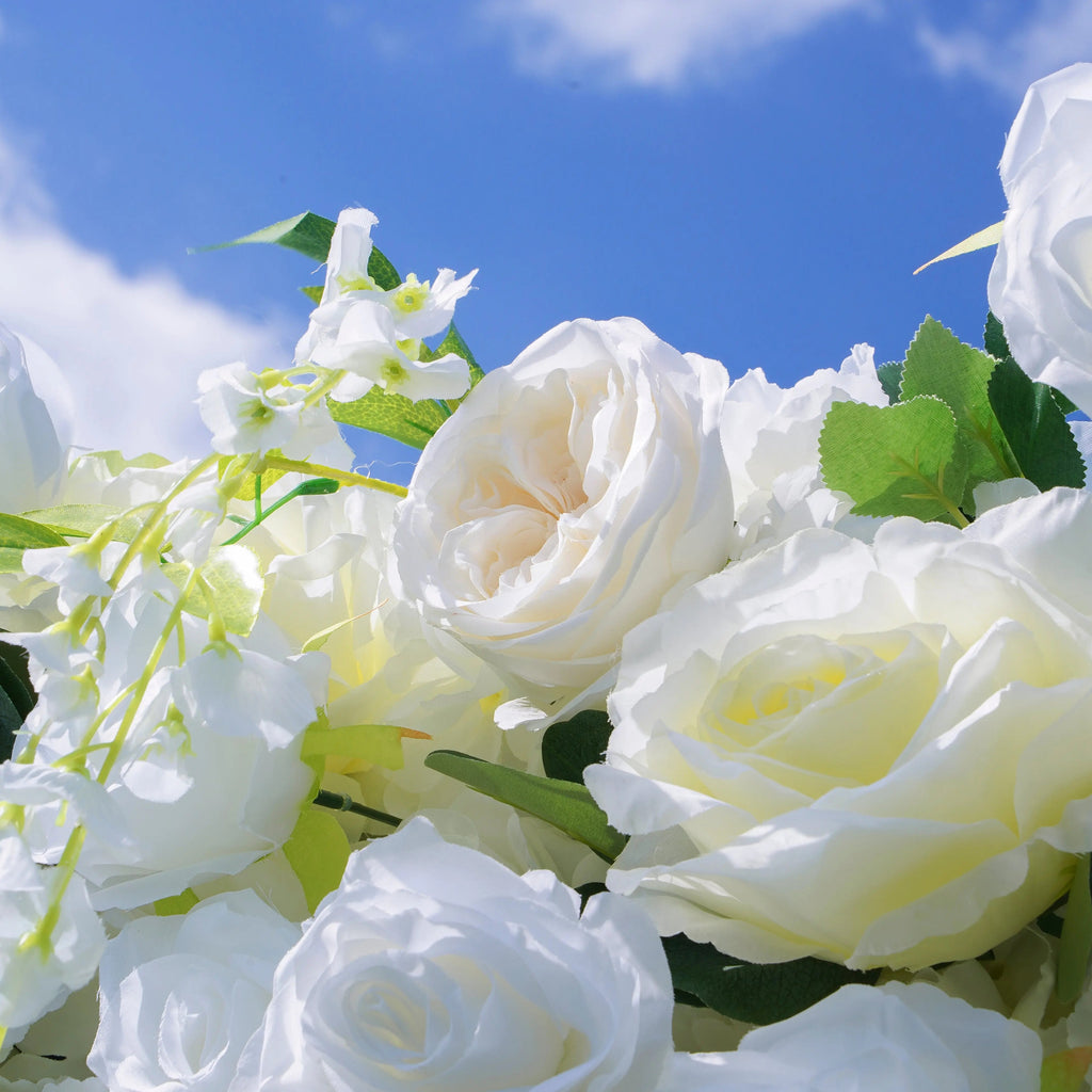 Eve | 5D Event-Ready Artificial Floral Wall Backdrop, Roll-Up Fabric | Shipping Included