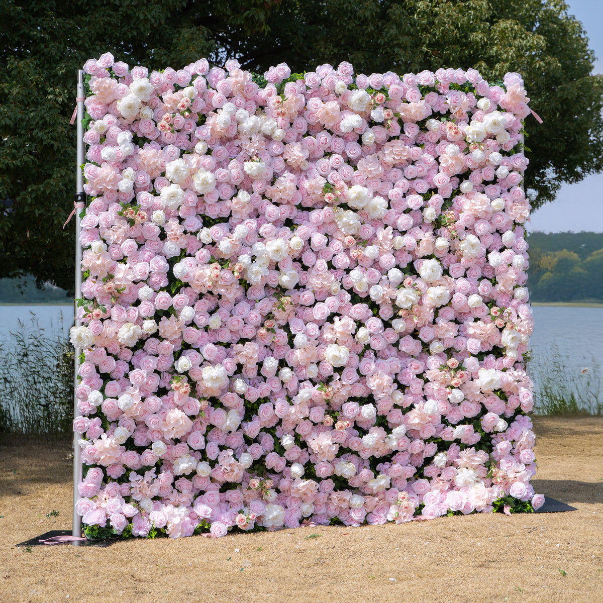 Gabriella | 3D Event-Ready Artificial Floral Wall Backdrop, Roll-Up Fabric | Shipping Included