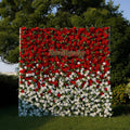 Garden | 5D Event-Ready Artificial Floral Wall Backdrop, Roll-Up Fabric | Shipping Included