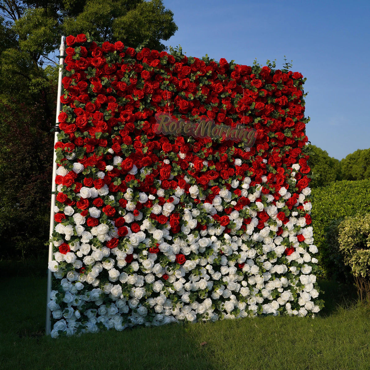 Garden | 5D Event-Ready Artificial Floral Wall Backdrop, Roll-Up Fabric | Shipping Included