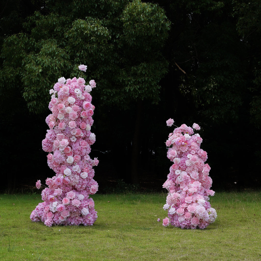 Hazel:2023 New Wedding Party Background Floral Arch Decoration Including Frame -R030 Rose Morning