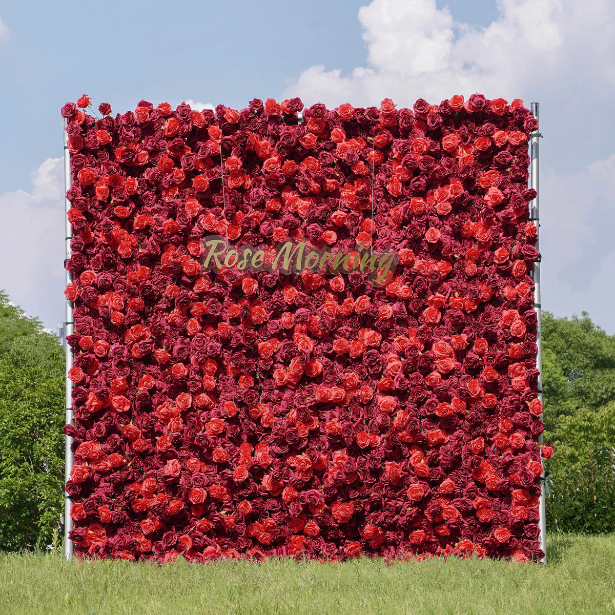 Hot | 5D Event-Ready Artificial Floral Wall Backdrop, Roll-Up Fabric | Shipping Included